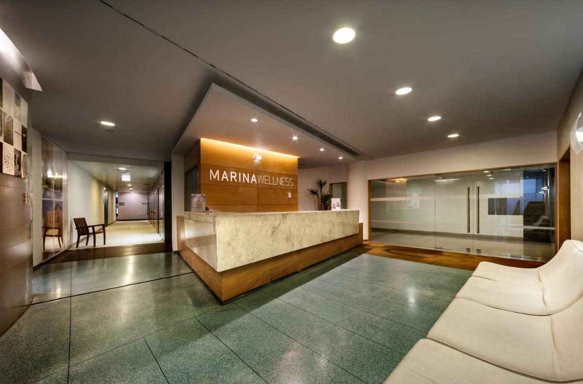 Uma área de estar em Hotel Marina Atlântico