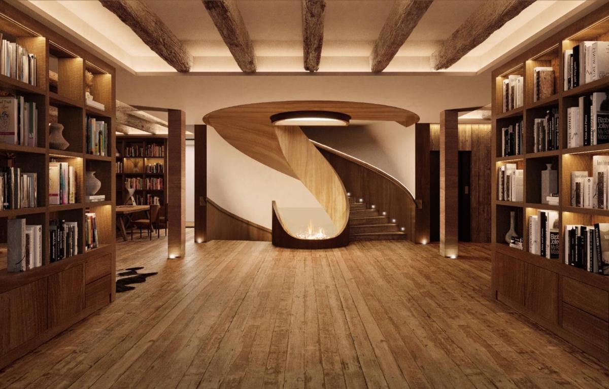 Biblioteca en el hotel