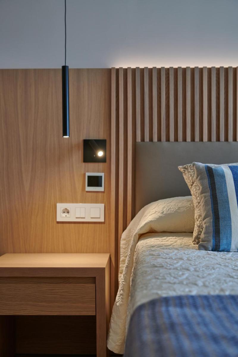 Cama o camas de una habitación en Hipotels Mediterraneo Hotel - Adults Only