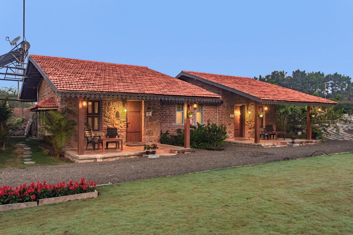 SaffronStays Lake House Marigold, Nashik - rustic cottages with private plunge pool - Housity