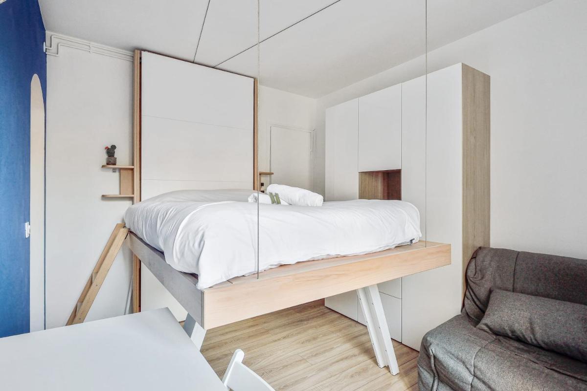 Modern studio on courtyard in the heart of the 13th district - Welkeys - Housity