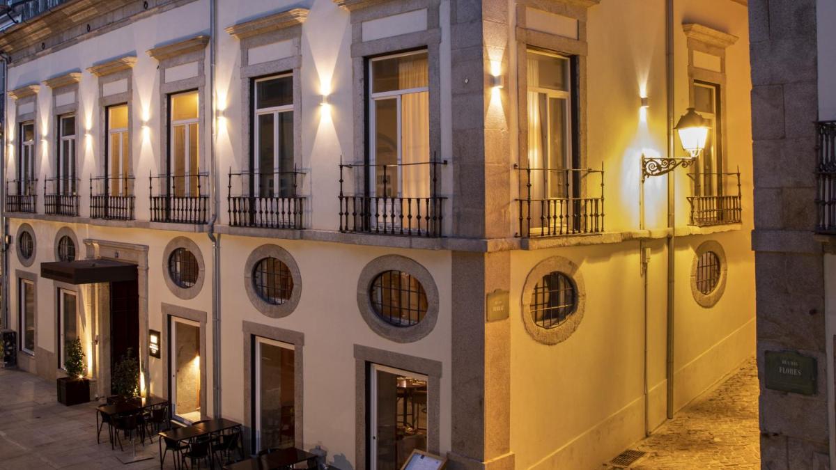 O edifício onde o hotel está situado