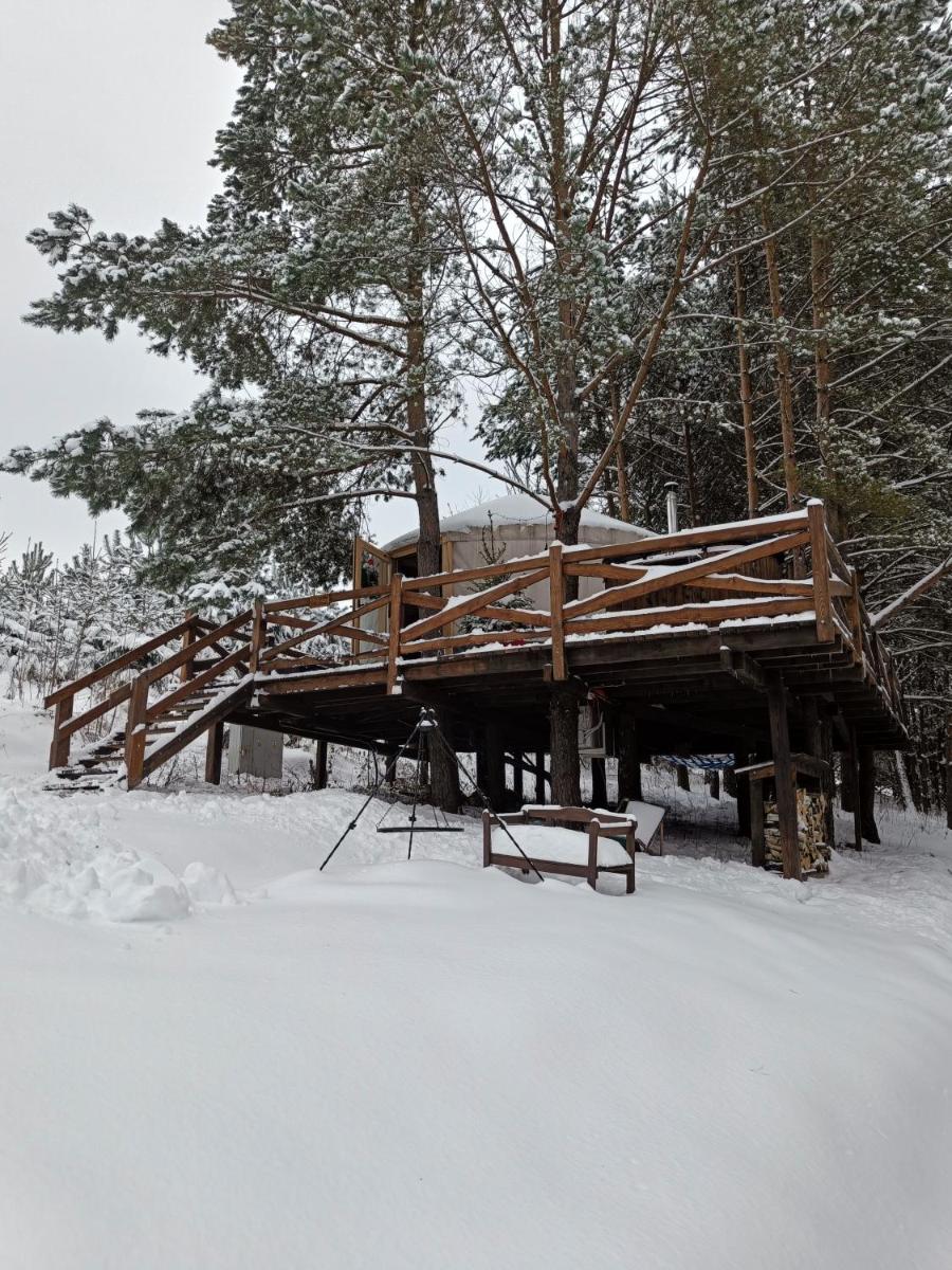 Jurty z widokiem, prywatna balia- DZIKOLAS GLAMPING - Housity
