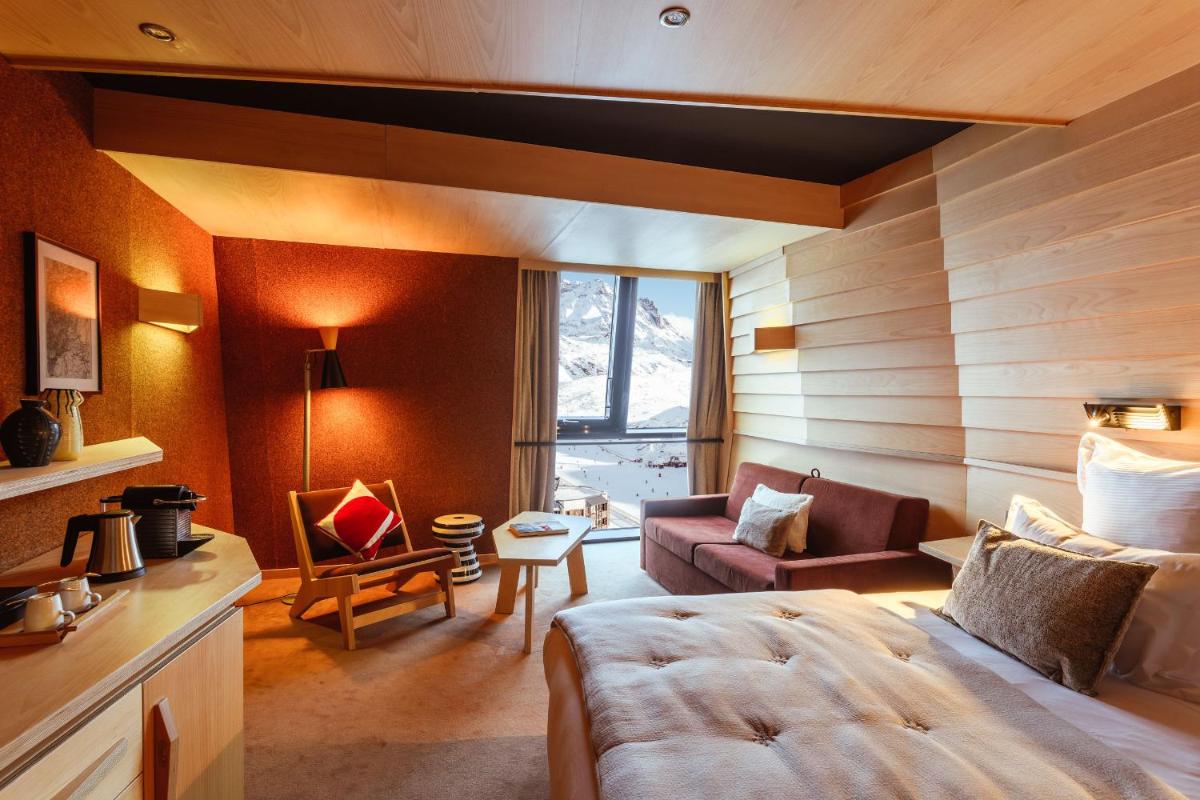 Coin salon dans l'établissement Altapura Hôtel & Spa Val Thorens