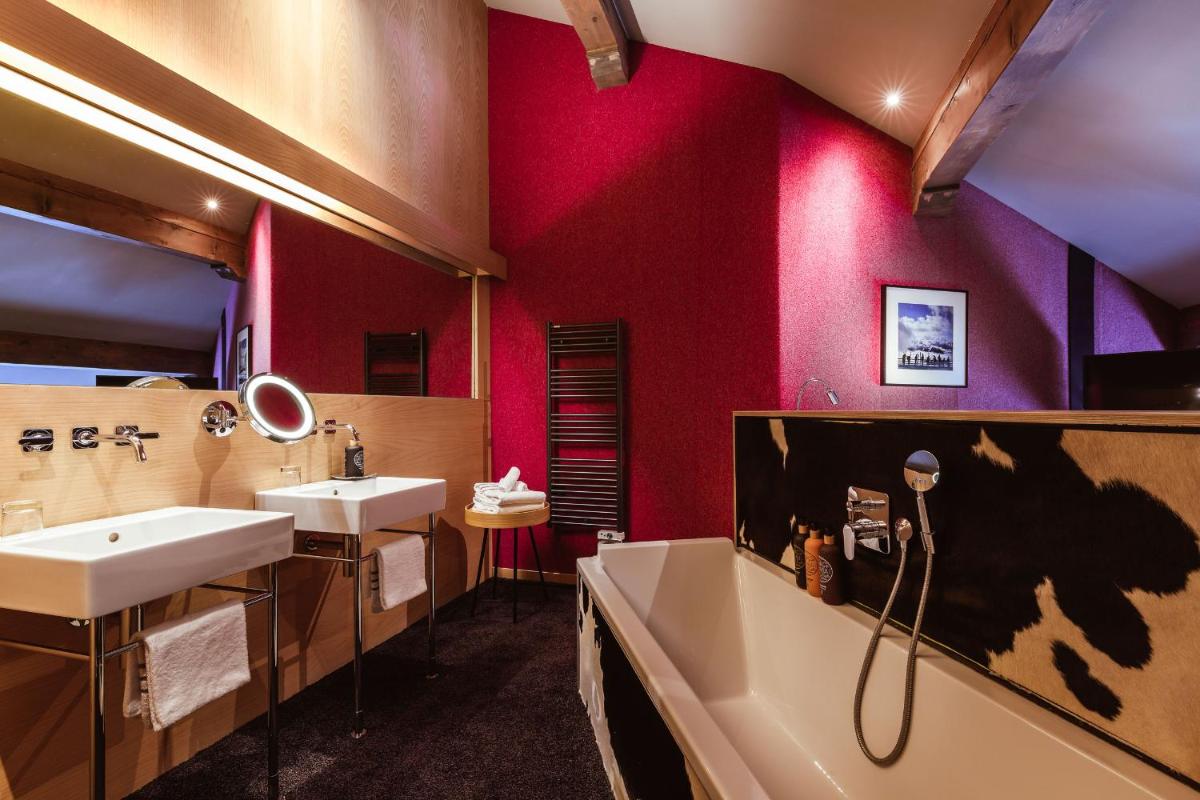 Salle de bains dans l'établissement Altapura Hôtel & Spa Val Thorens