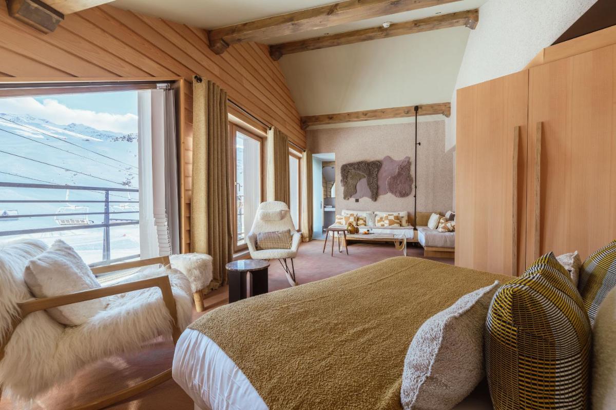 Un ou plusieurs lits dans un hébergement de l'établissement Altapura Hôtel & Spa Val Thorens