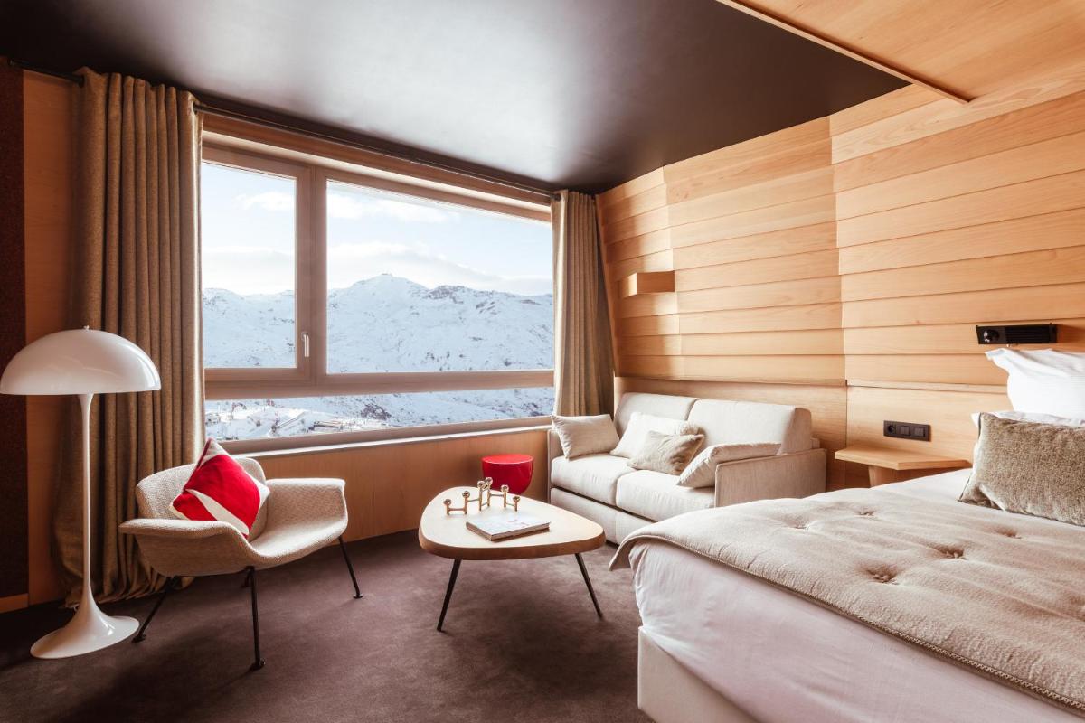 Coin salon dans l'établissement Altapura Hôtel & Spa Val Thorens