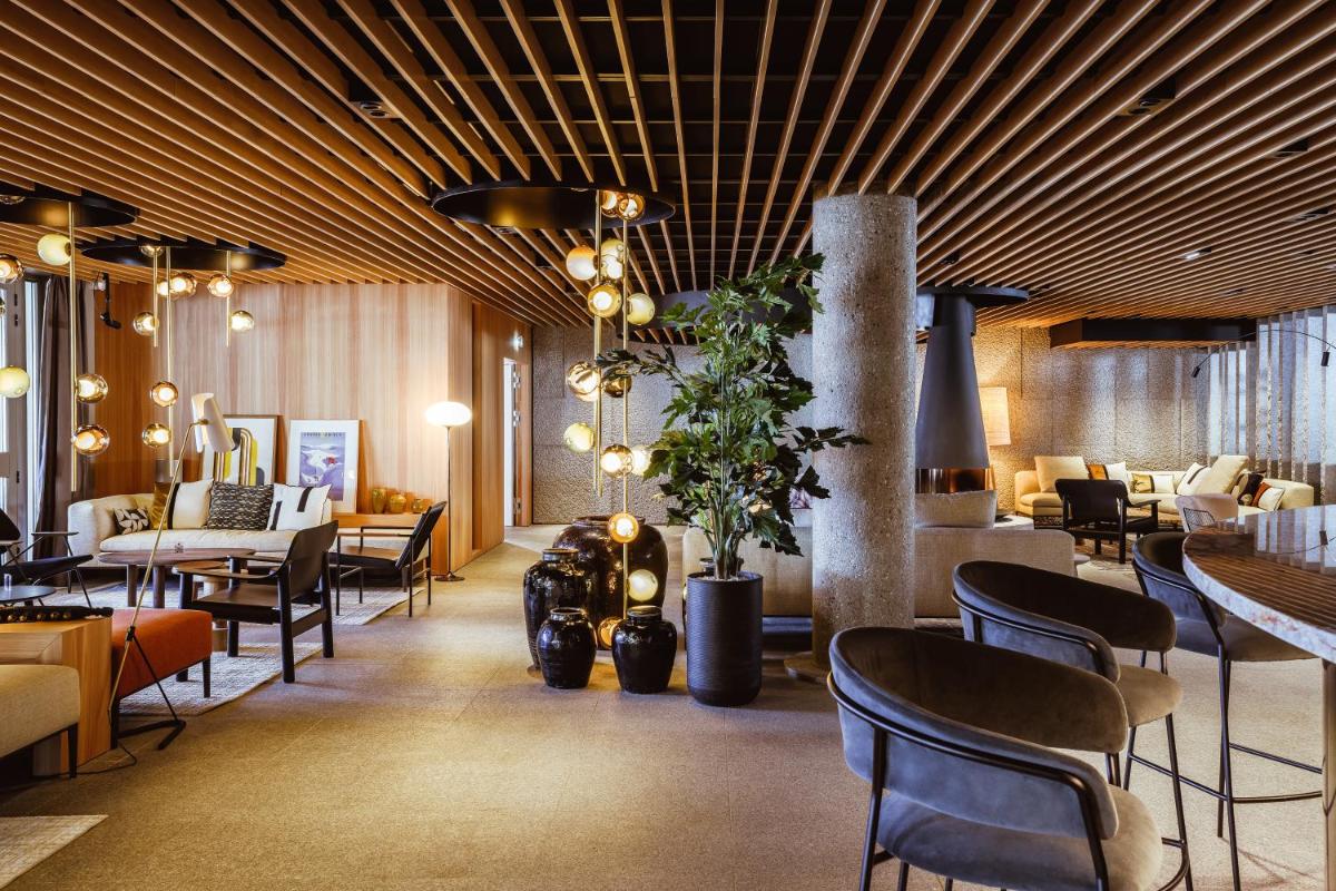 Coin salon dans l'établissement Altapura Hôtel & Spa Val Thorens