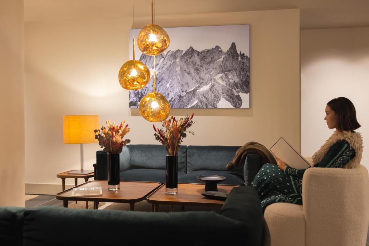 Coin salon dans l'établissement Les Suites de la Potinière
