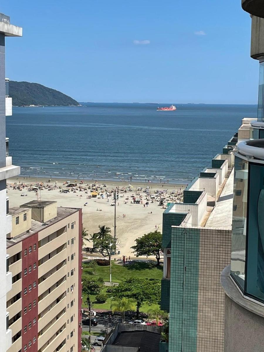 Estanconfor Santos com Vista Mar 7 AC Garagem alto 17º andar - Hizvo