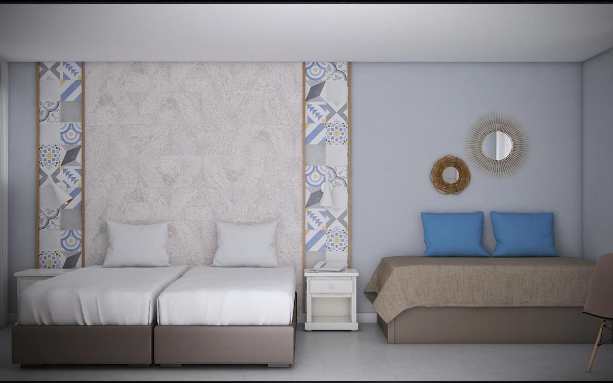 Uma cama ou camas num quarto em AP Adriana Beach Resort