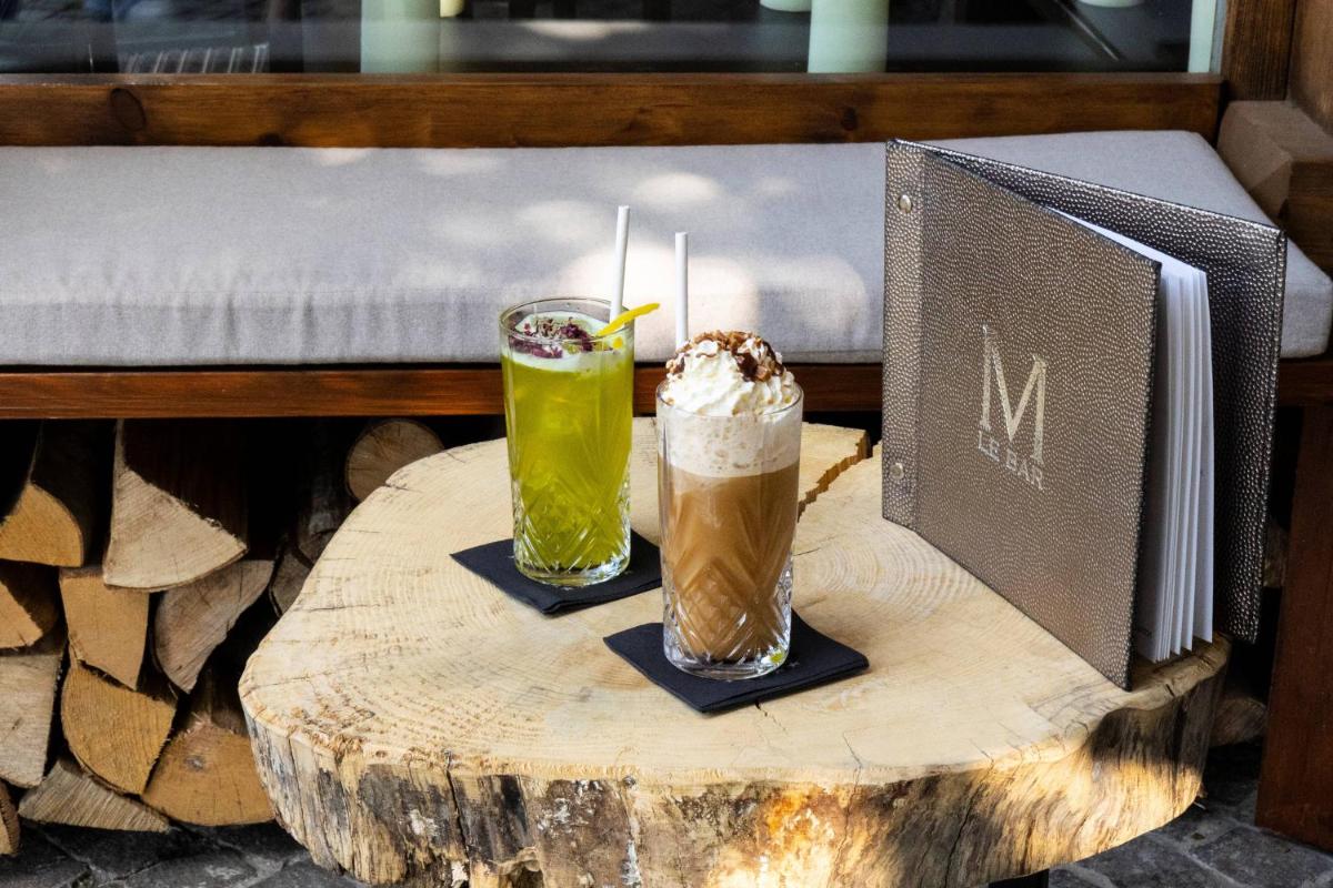 Boissons dans l'établissement M de Megève