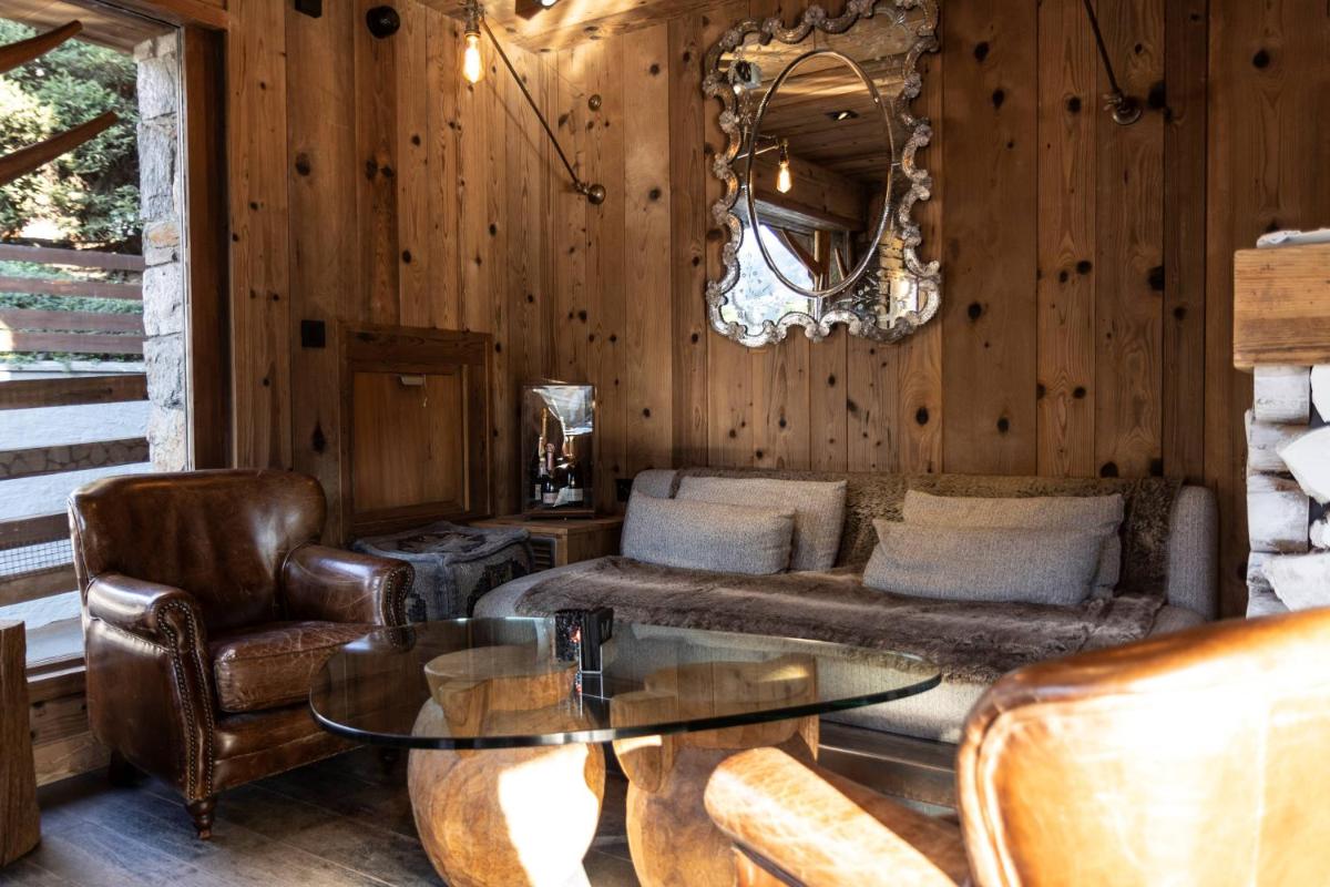 Coin salon dans l'établissement M de Megève