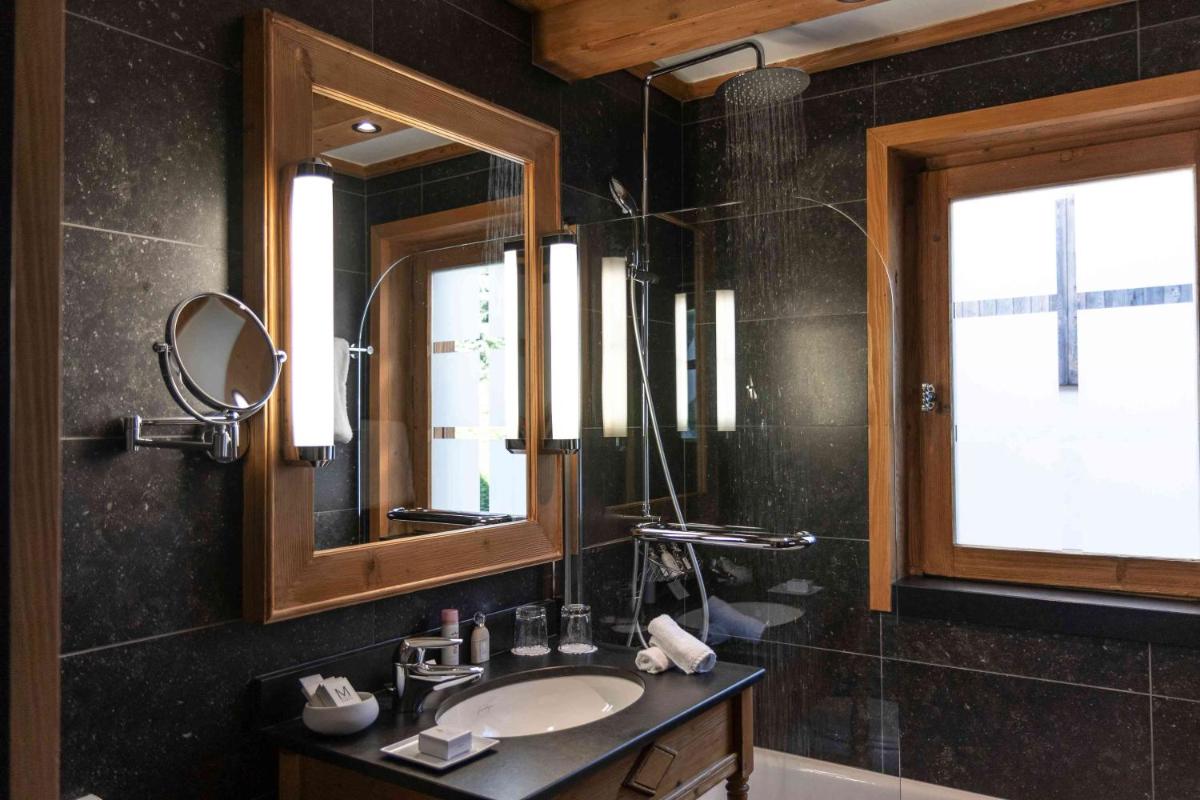 Salle de bains dans l'établissement M de Megève
