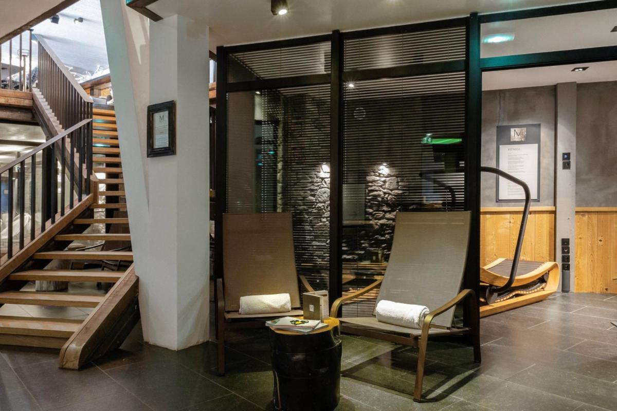 Coin salon dans l'établissement M de Megève