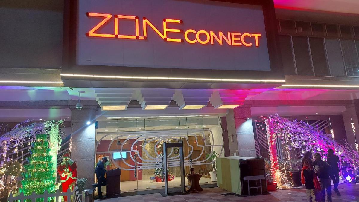 a zine connect sign in front of a store at Zone Connect by The Park Saket New Delhi in New Delhi a zine connect sign in front of a store at Zone Connect by The Park Saket New Delhi in New Delhi