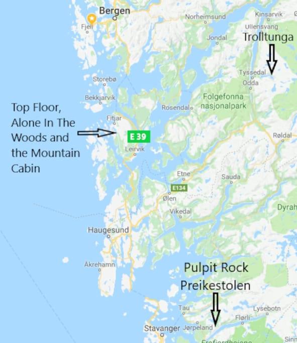 Topfloor Apartment Separate Entranc Nice view Stord - Housity