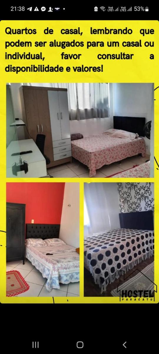 Hostel Paracatu Hotel Rua São Gonçalo 25 e Pousada Hostel Paracatu Hotel Rua Temistocles Rocha 164 - Housity