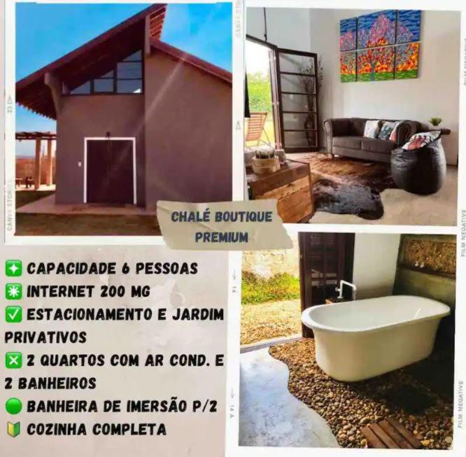 CHALÉ 01 - Boutique Premium - com banheira - Housity
