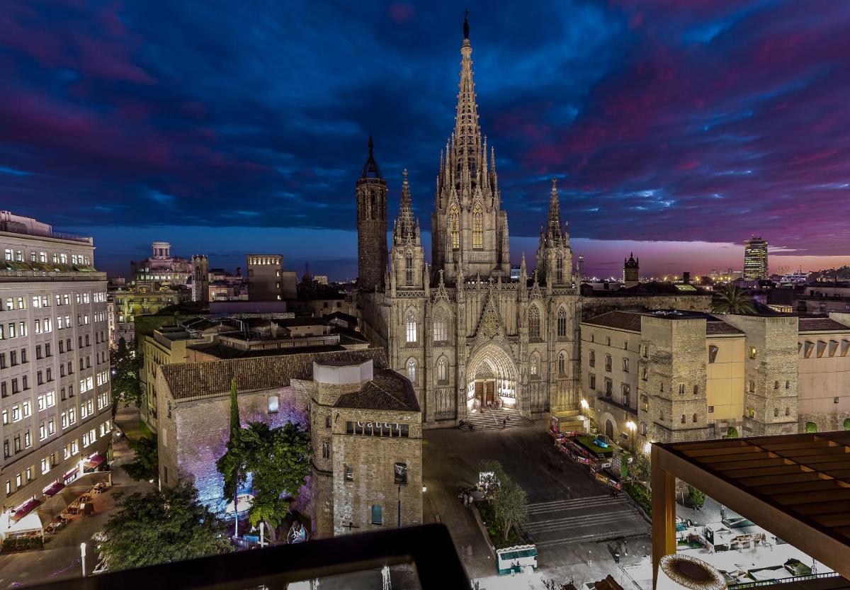 Vista general de Barcelona o vista desde el hotel