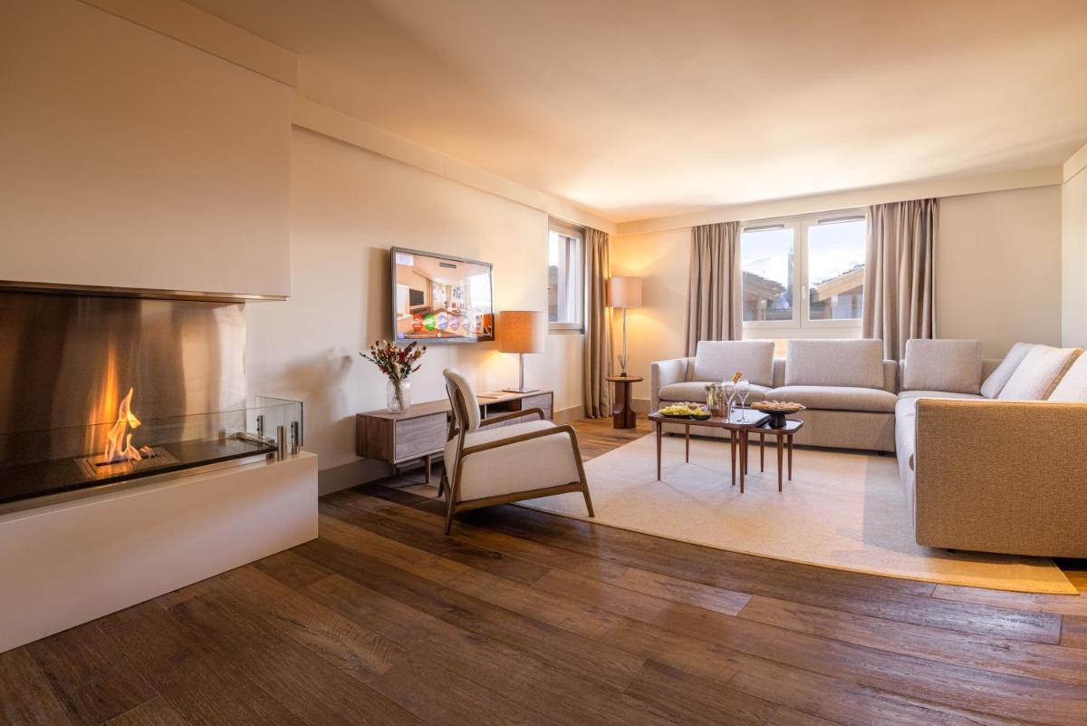 Coin salon dans l'établissement Les Suites de la Potinière