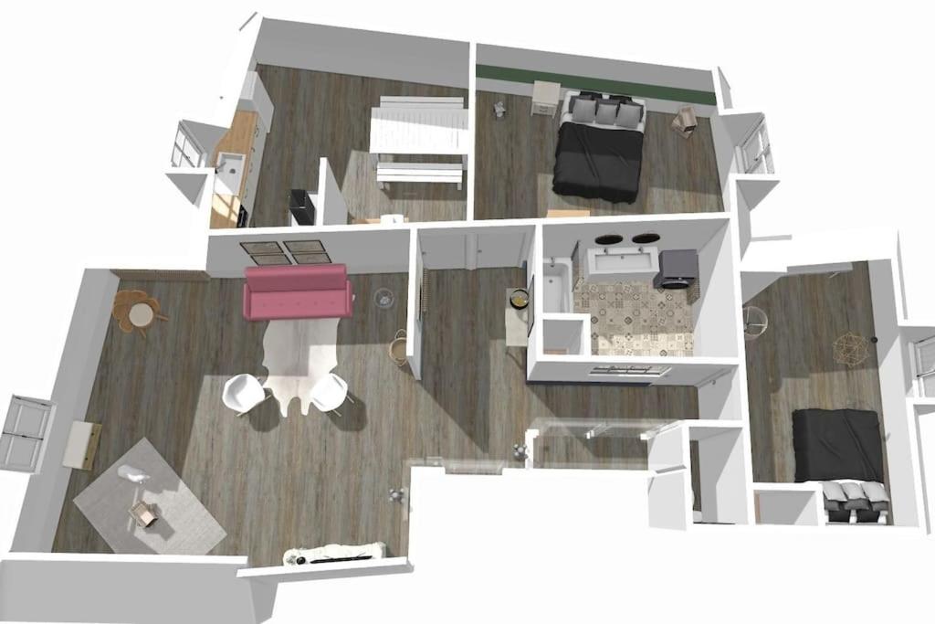 Suitetrails - Grand appartement place Saint-Pierre, proche Château de Saumur et bord de Loire