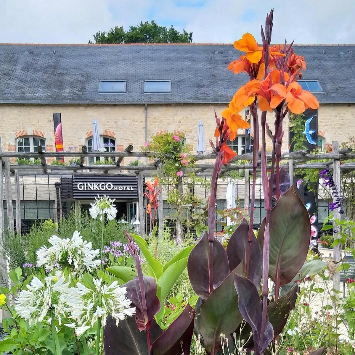 Jardin de l'établissement Hôtel Ginkgo - SPA Biloba
