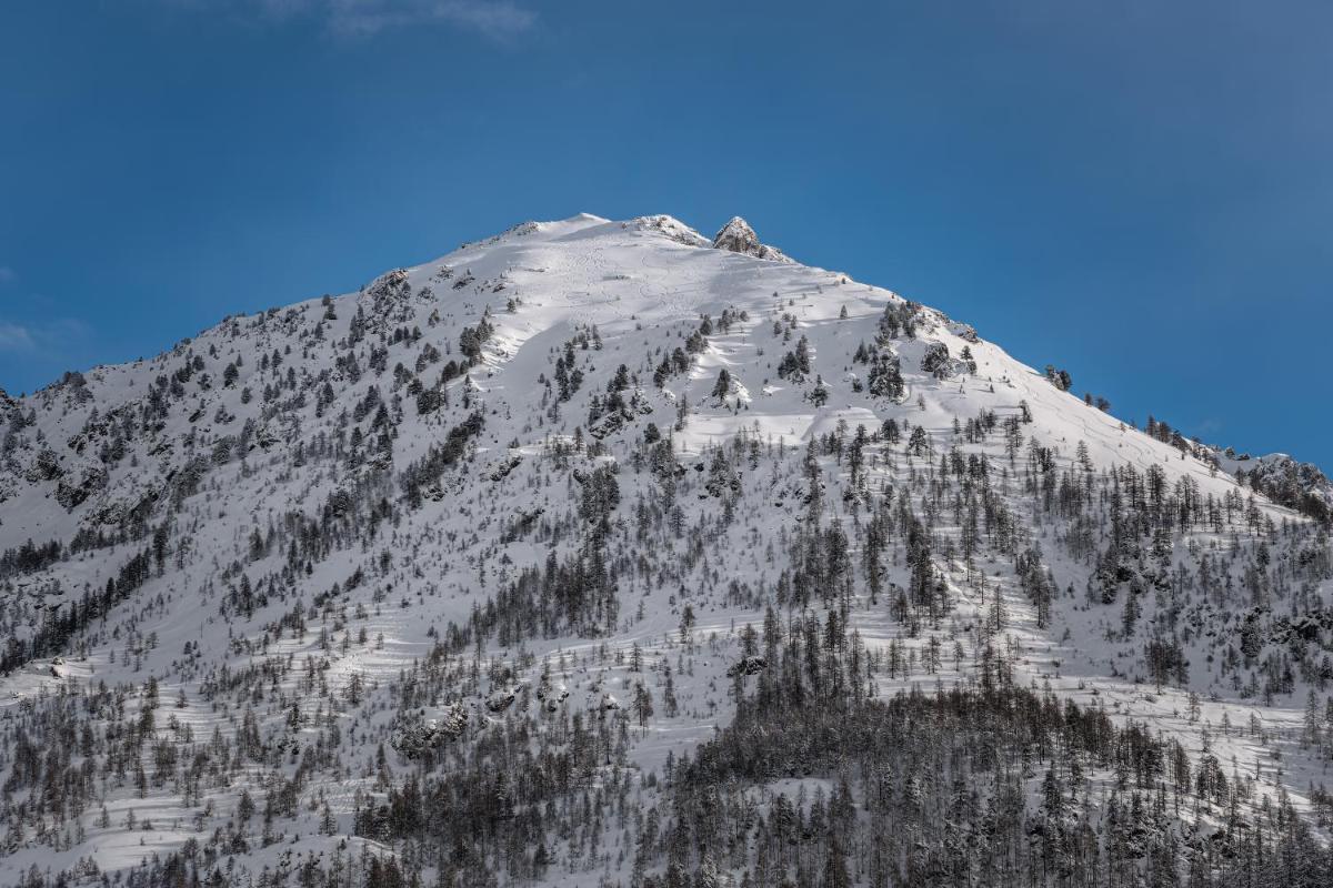 Vue générale sur la montagne ou vue sur la montagne depuis l'hôtel