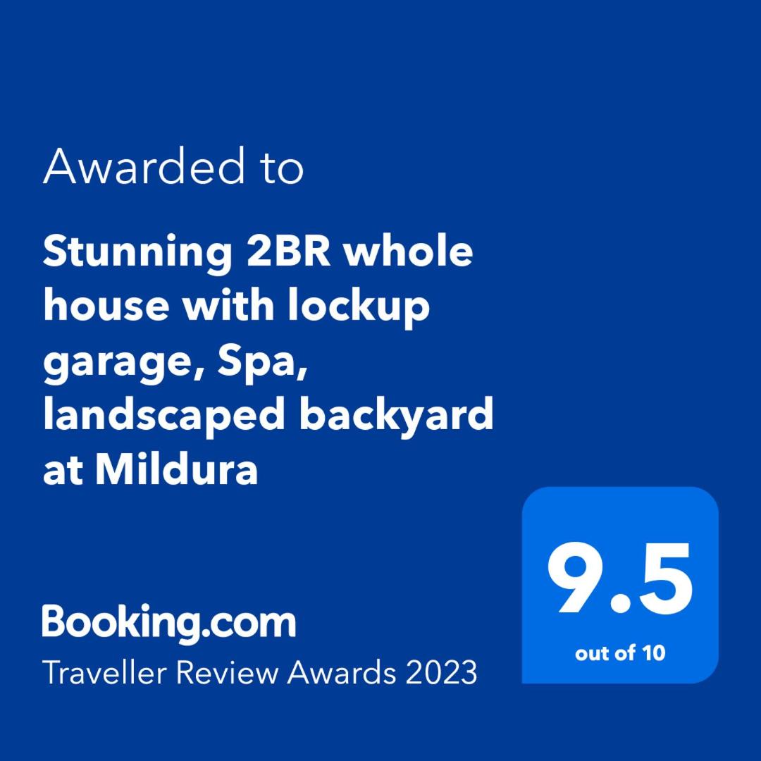 Stunning 2BR whole house with lockup garage, Spa, landscaped backyard at Mildura - Housity
