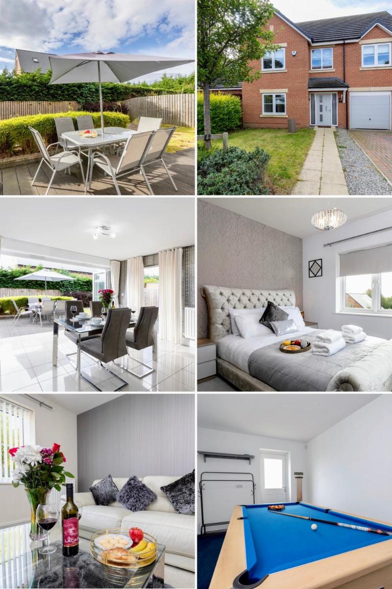 Suitetrails - 4 Bed 2 Bath Luxury Home in County Durham