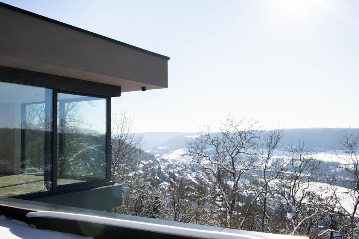 Mitten im Nirgendwo taucht es auf einmal auf - Ein repräsentativer Bau - Penthouse Garnberg I - Housity