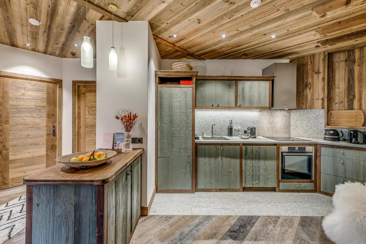 Cuisine ou kitchenette dans l'établissement Hotel & Spa Le Val d'Isère
