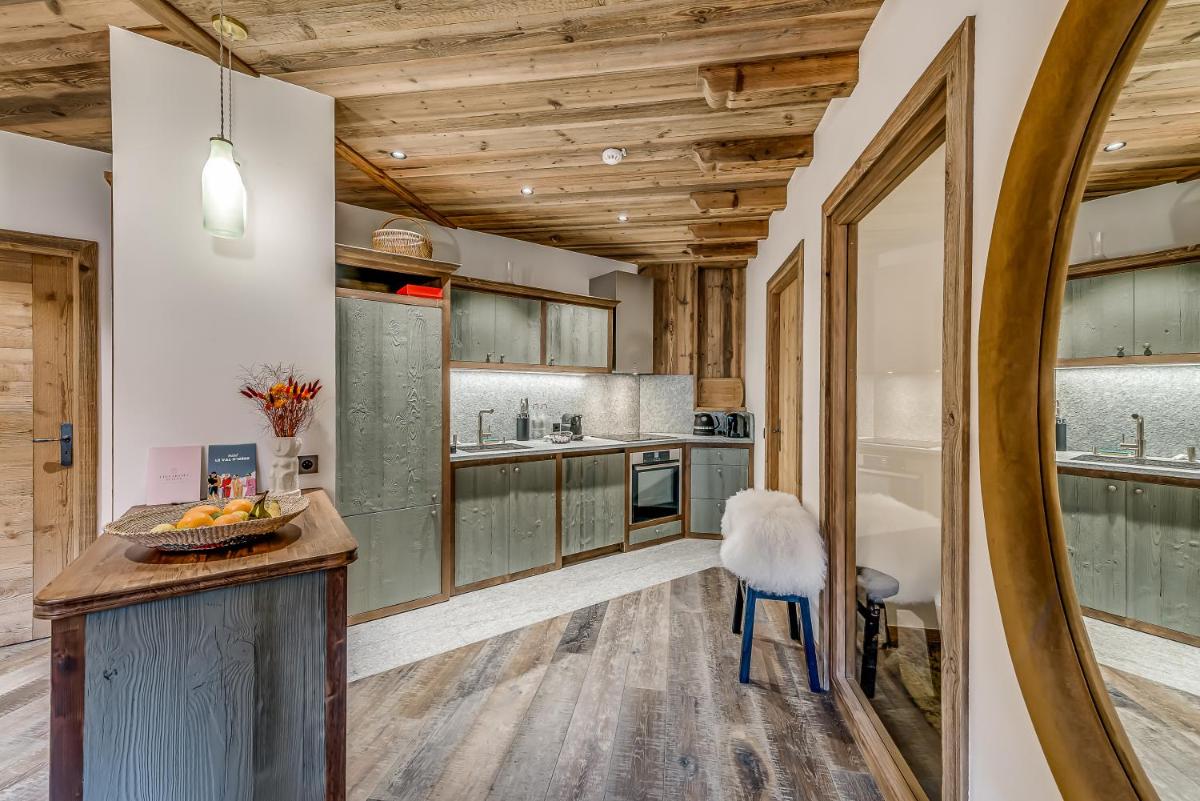 Cuisine ou kitchenette dans l'établissement Hotel & Spa Le Val d'Isère