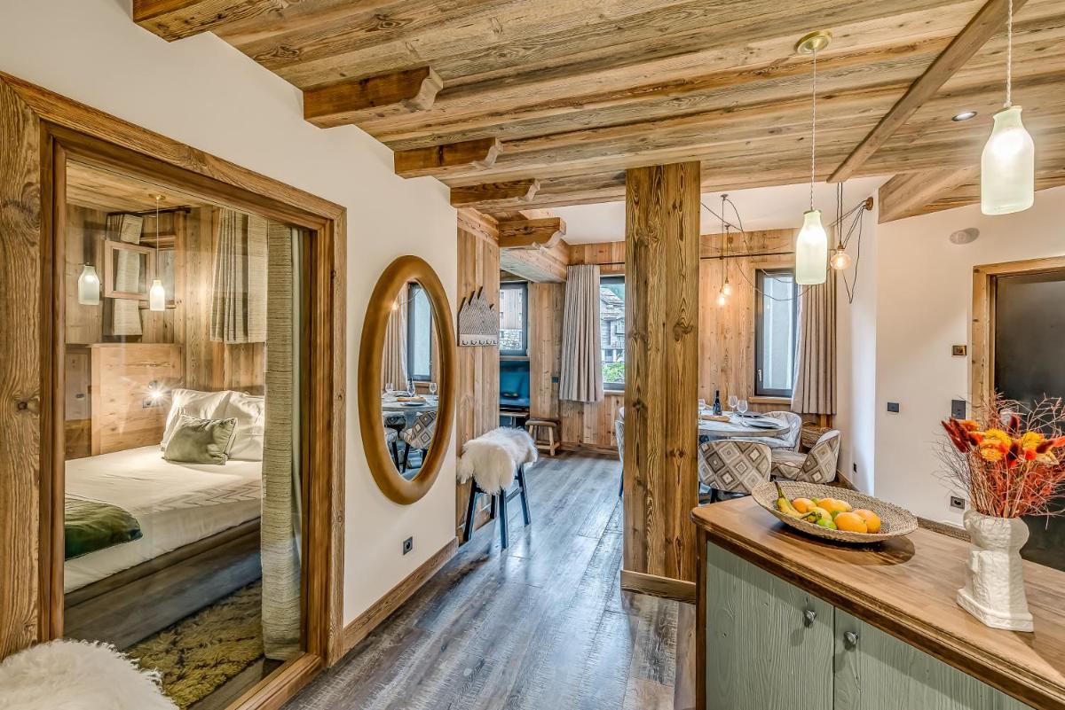Un ou plusieurs lits dans un hébergement de l'établissement Hotel & Spa Le Val d'Isère