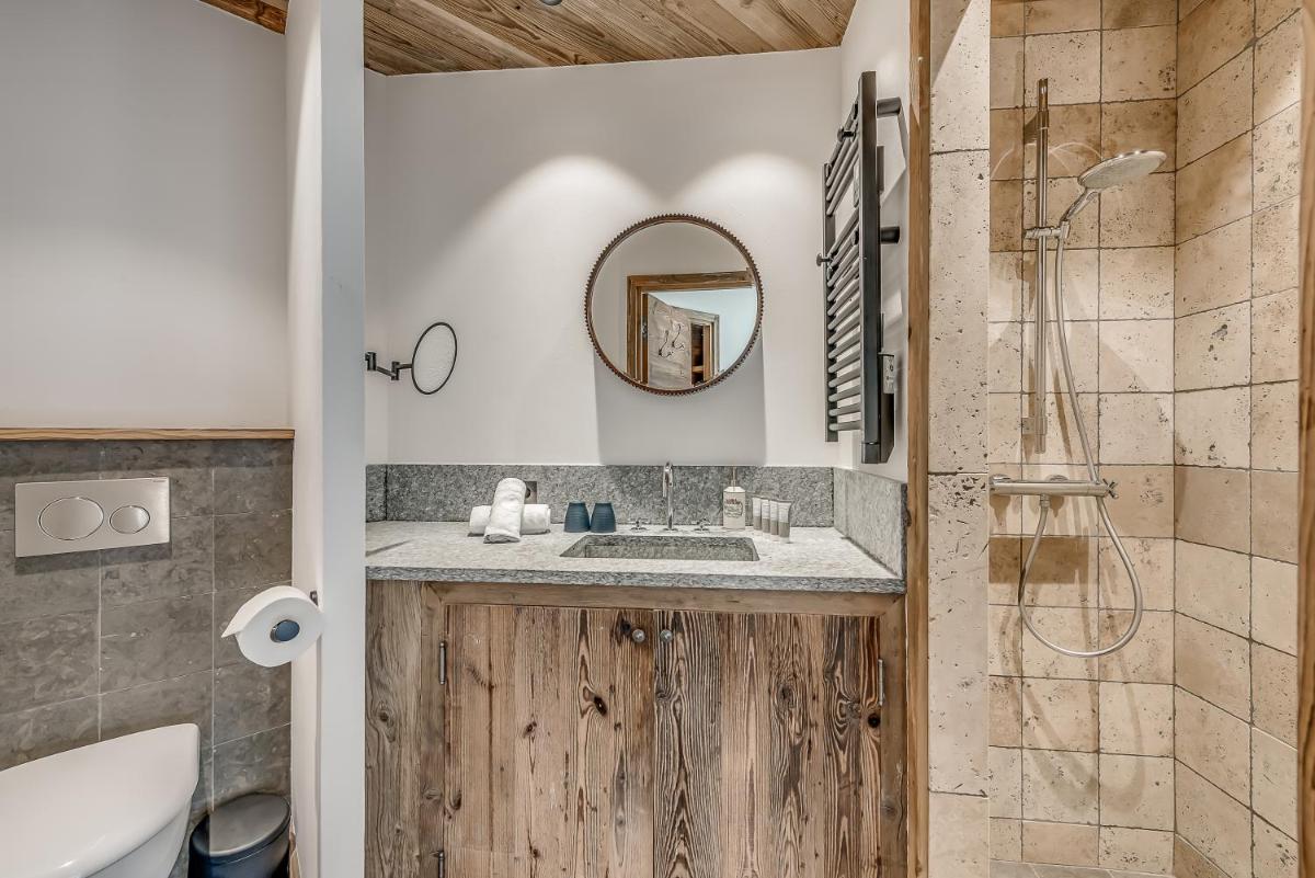 Salle de bains dans l'établissement Hotel & Spa Le Val d'Isère