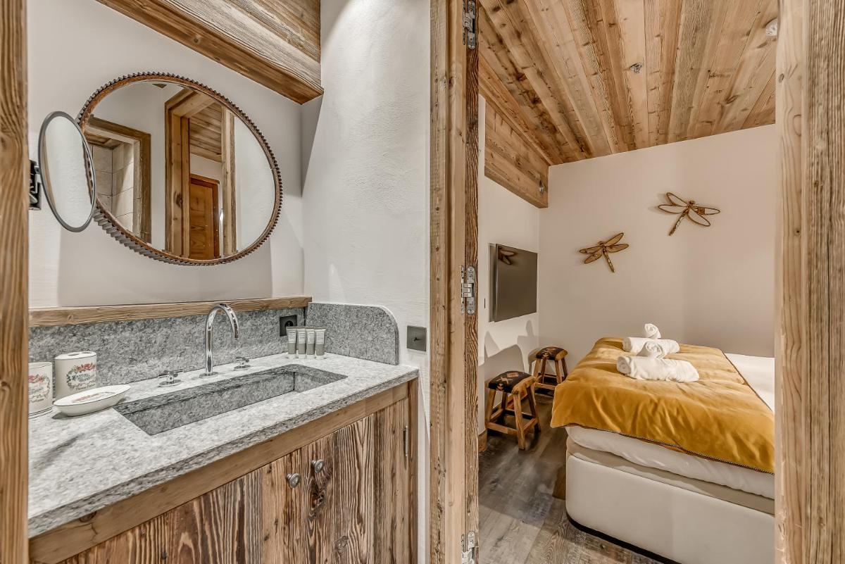 Salle de bains dans l'établissement Hotel & Spa Le Val d'Isère