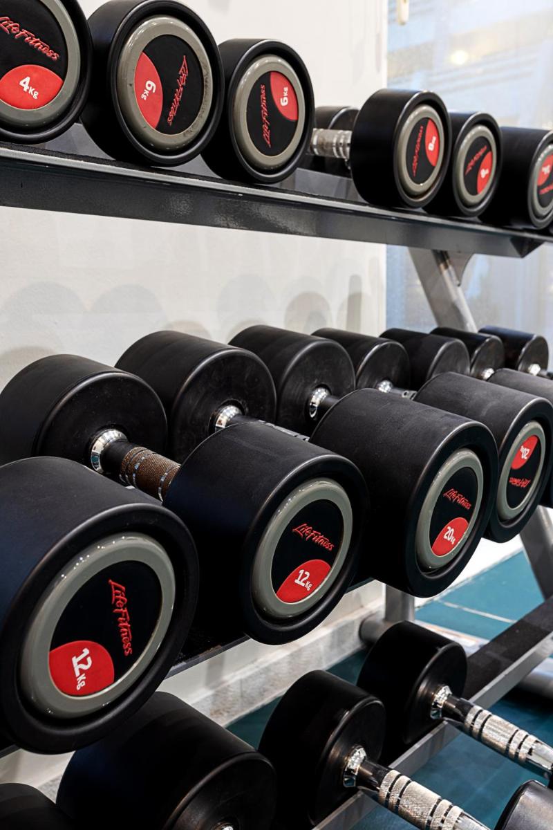 O centro de fitness e/ou as comodidades de fitness de Hotel Porta do Sol Conference & SPA