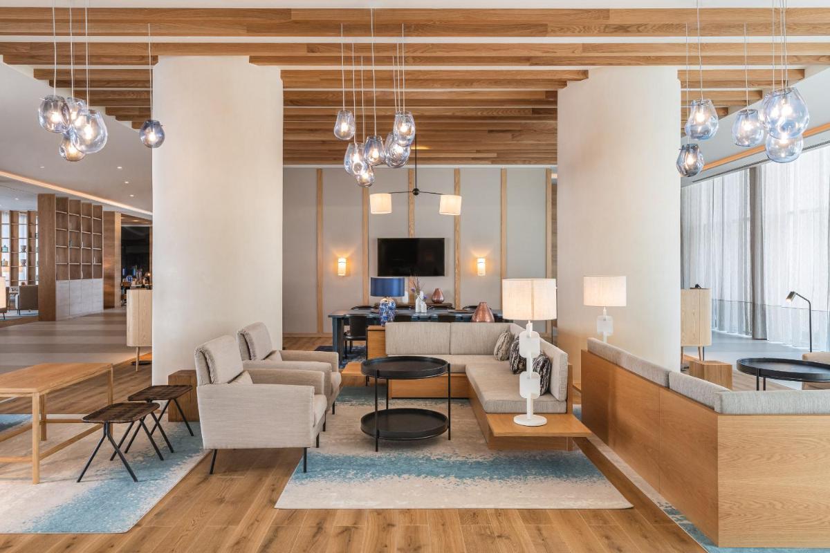 Uma televisão e/ou sistema de entretenimento em Hyatt Regency Lisbon