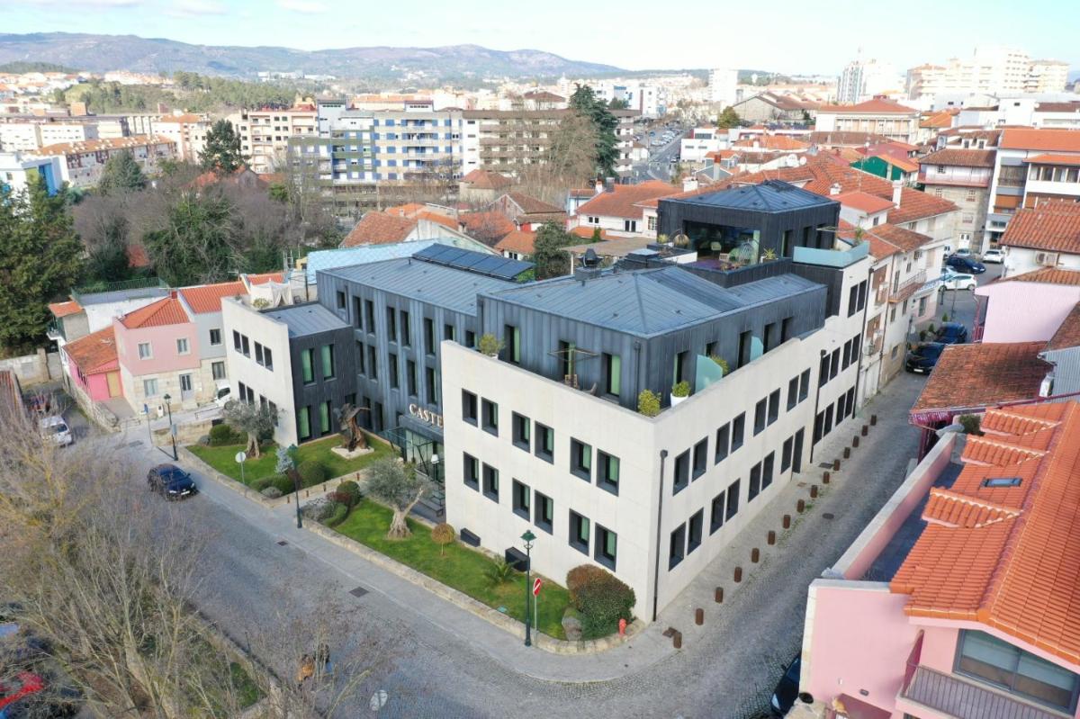 O edifício onde o hotel está situado