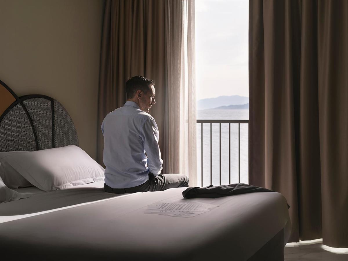 Un ou plusieurs lits dans un hébergement de l'établissement Hotel La Pietra Restaurant & Spa