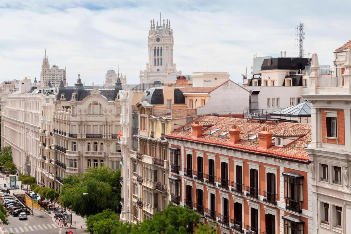 Vista general de Madrid o vista desde el hotel