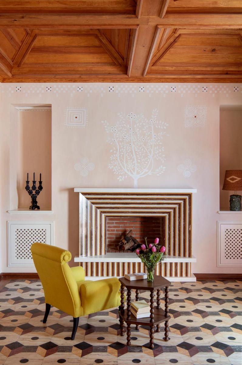 Uma área de estar em Vermelho Melides - Relais & Châteaux