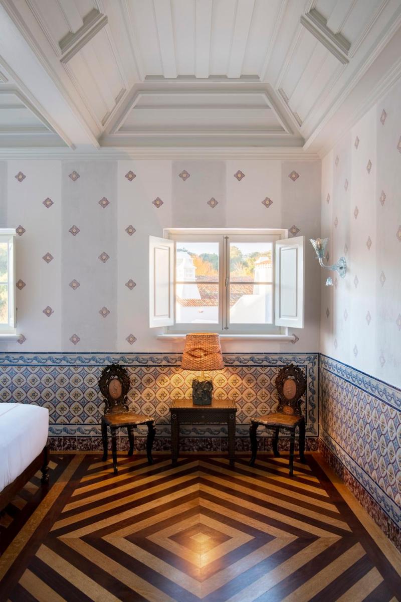 Uma área de estar em Vermelho Melides - Relais & Châteaux