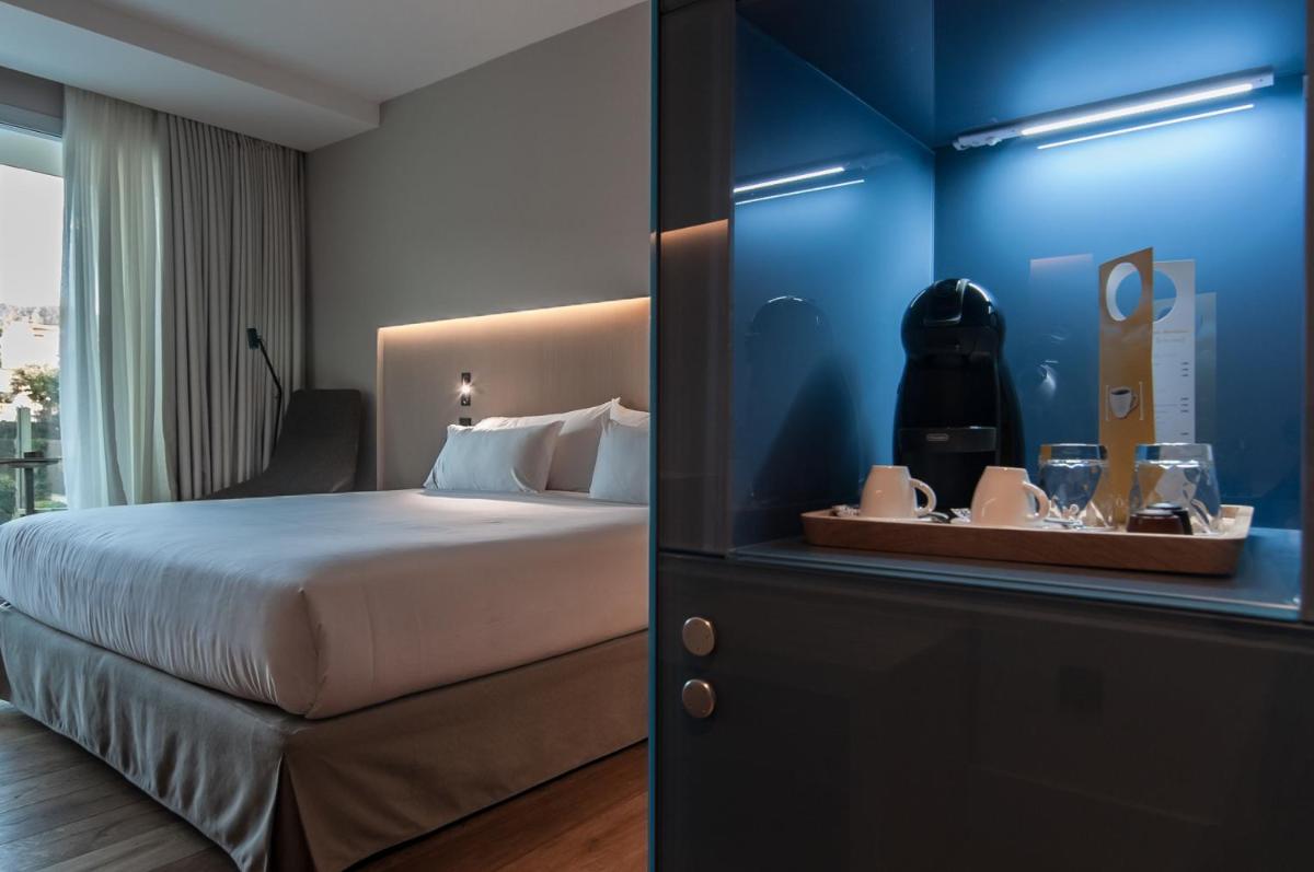 Cama o camas de una habitación en Hotel Sorli Emocions