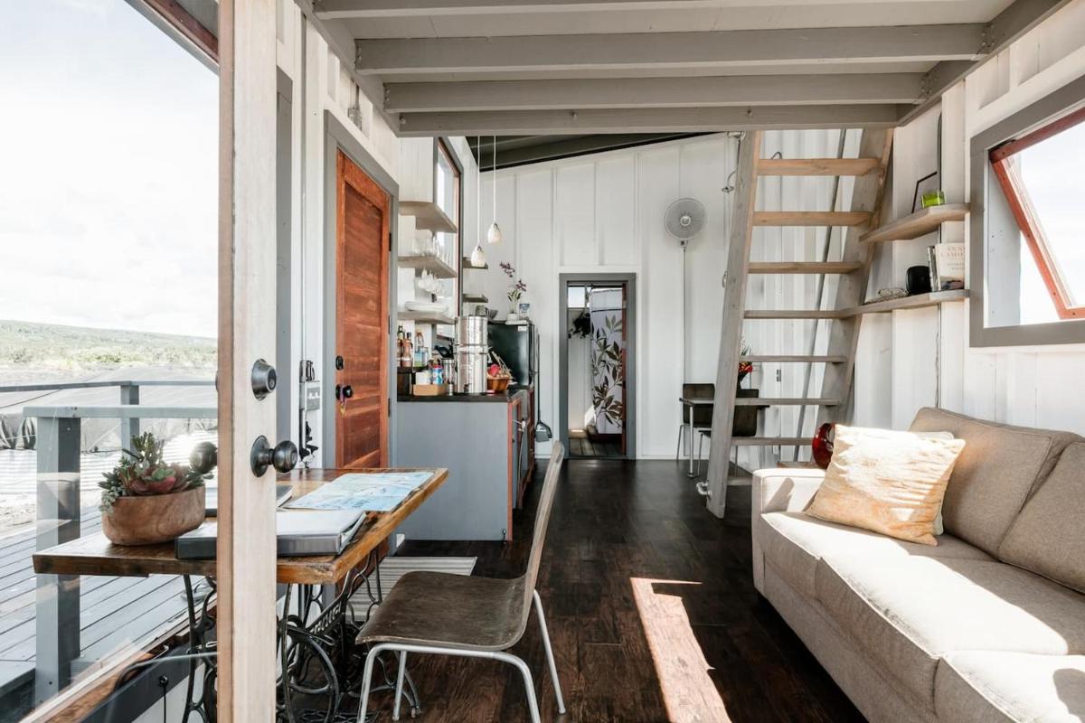THE PHOENIX HOUSE - EPIC Tiny Home Gem on Volcanic Lava Field! - Housity