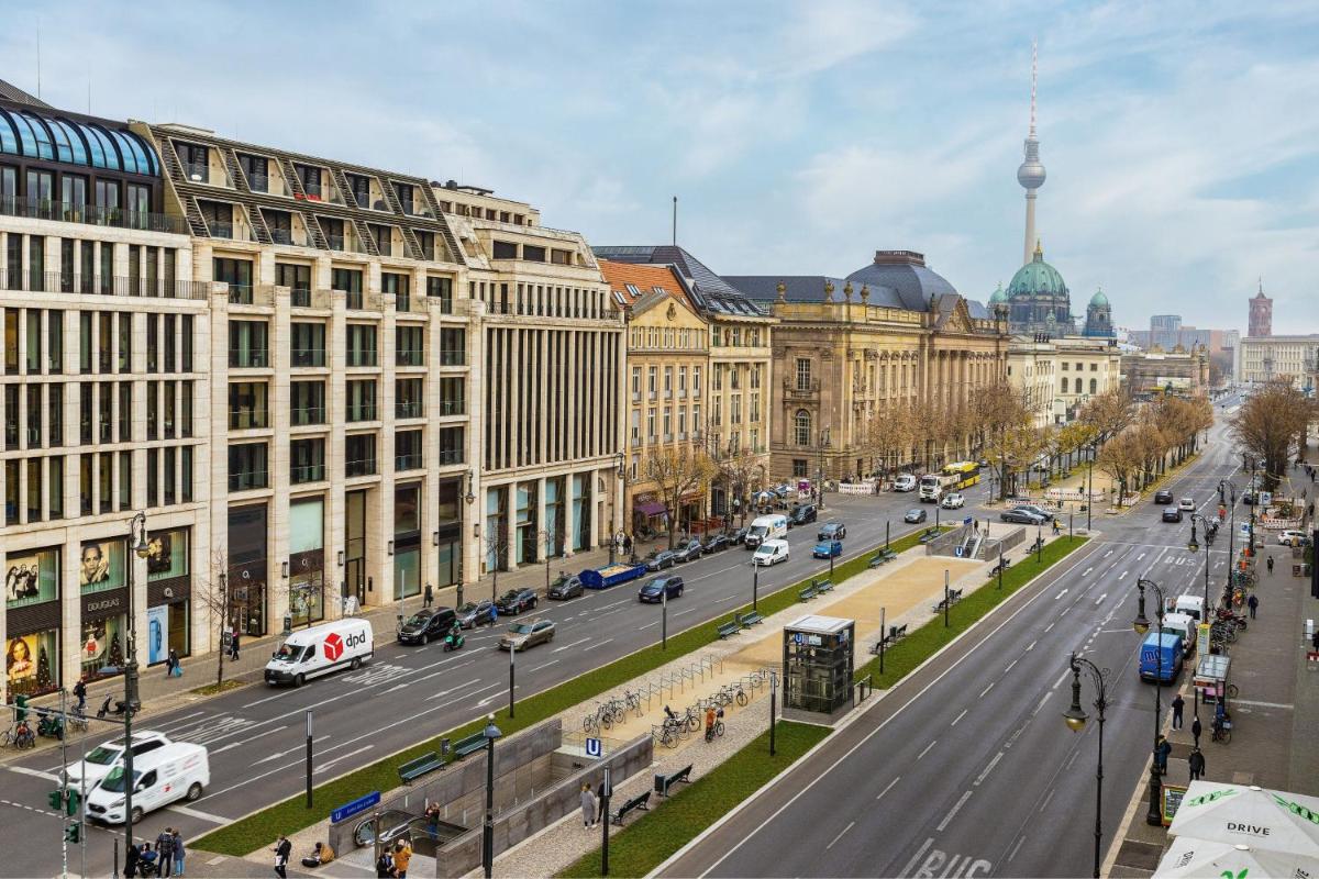 Ein allgemeiner Blick auf Berlin oder ein Stadtblick von des Hotels aus