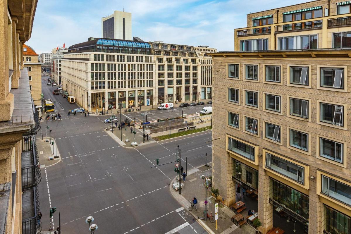 Ein allgemeiner Blick auf Berlin oder ein Stadtblick von des Hotels aus