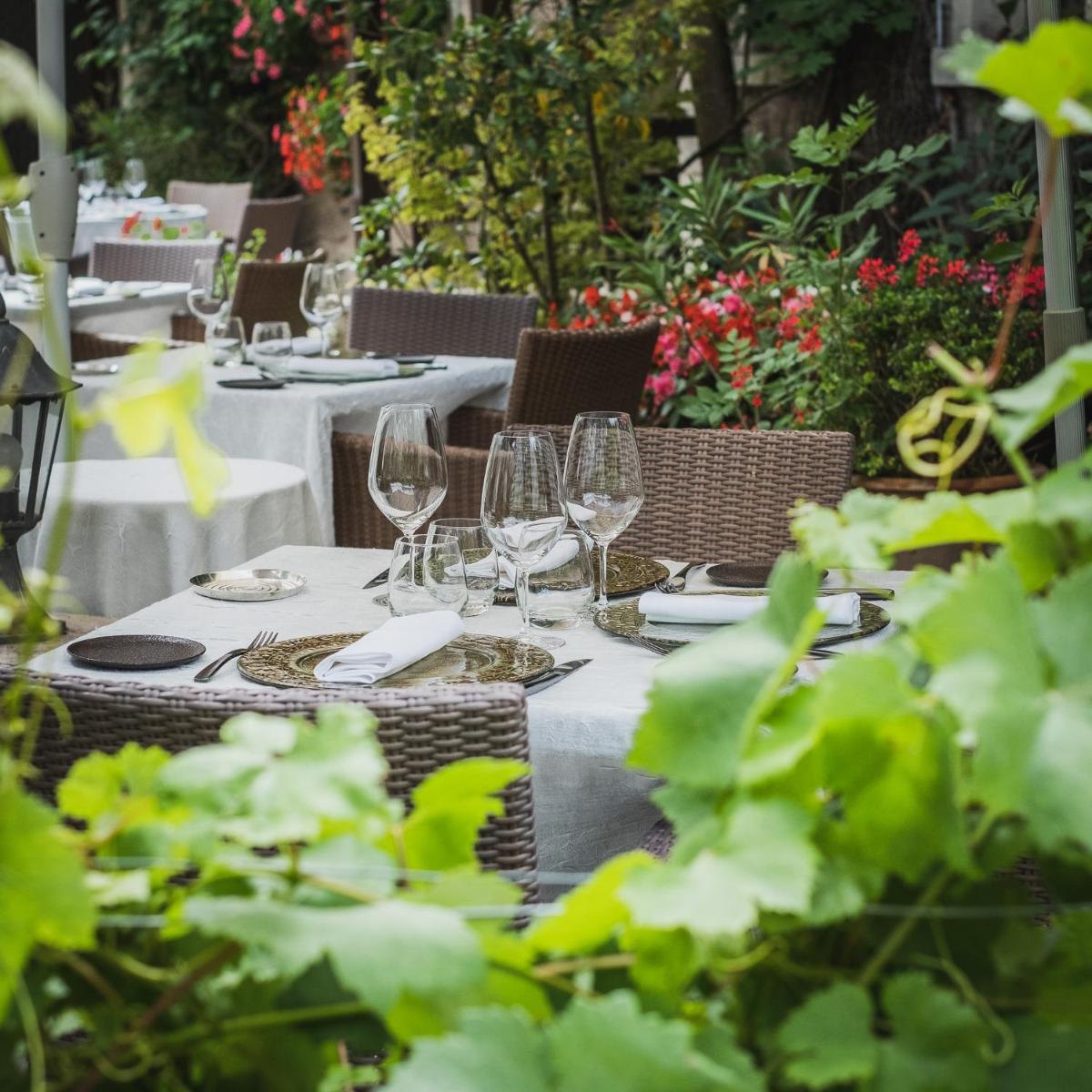 Jardin de l'établissement Auberge du Bon Laboureur Chenonceaux