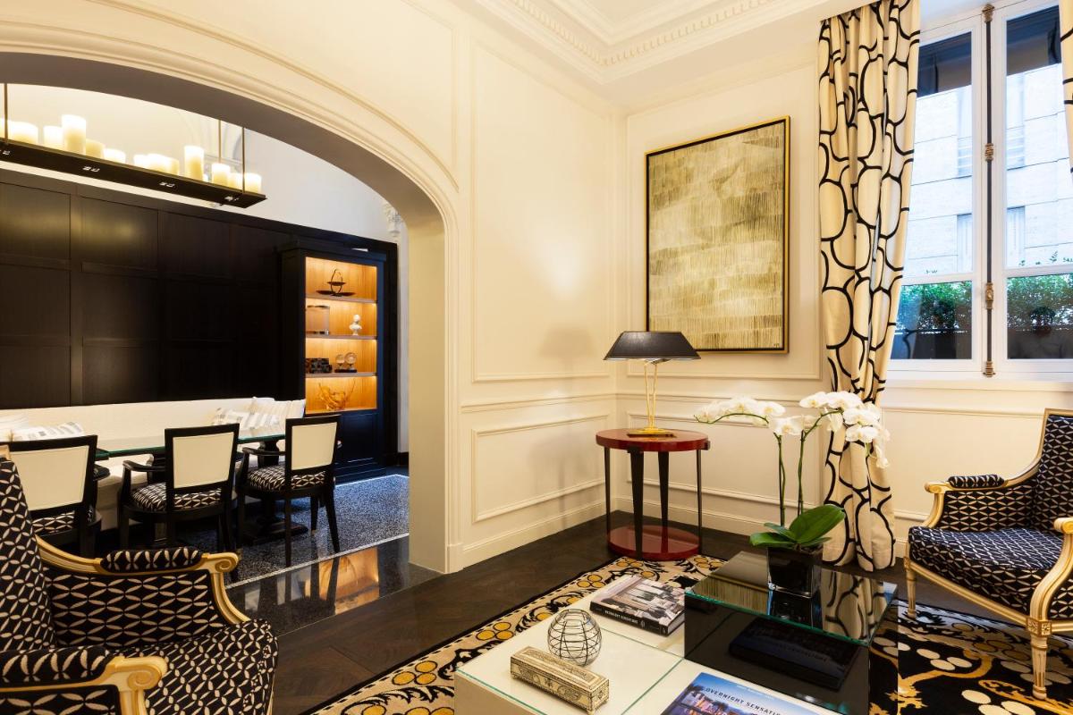 Coin salon dans l'établissement Hôtel Keppler
