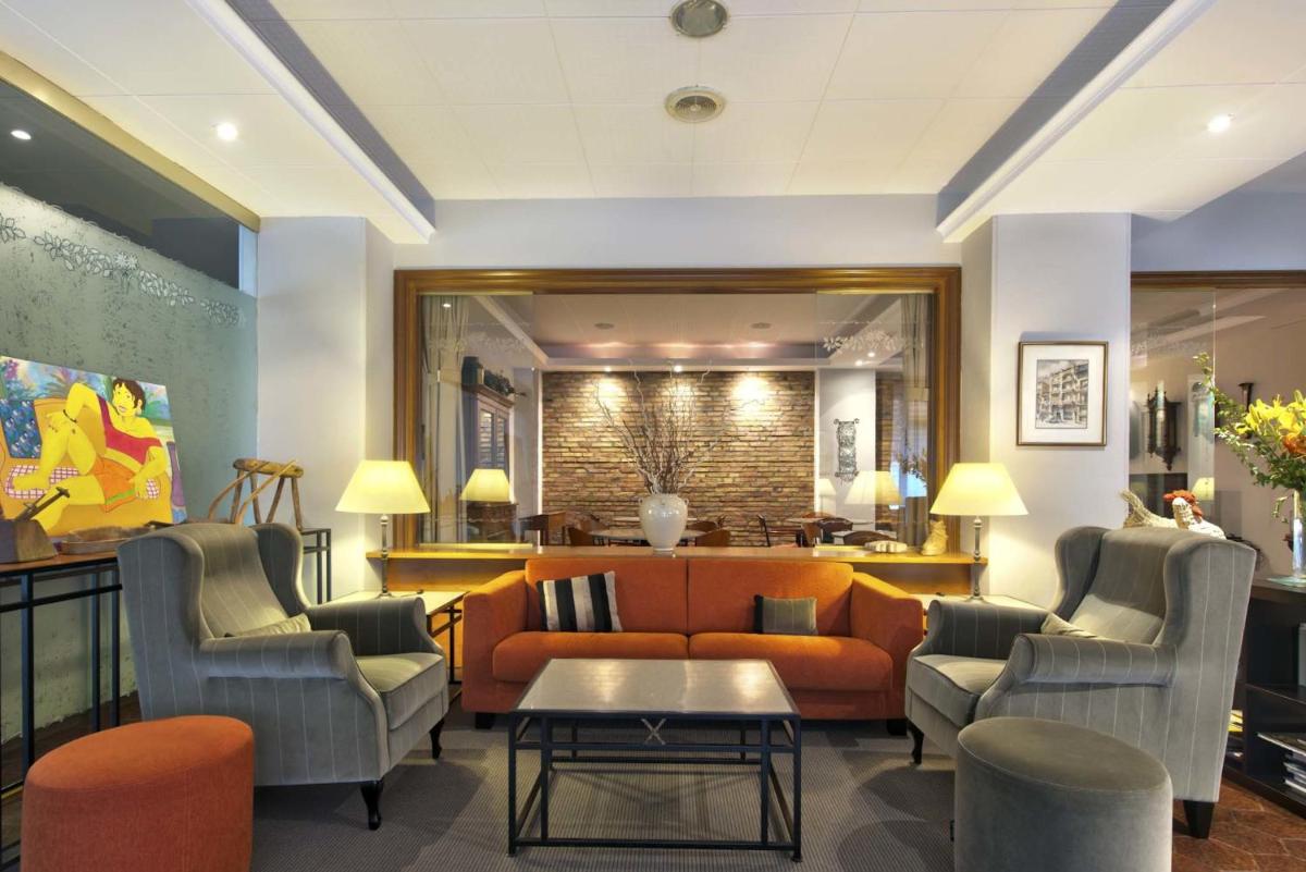 Zona de estar de Hotel Restaurant Pessets & SPA